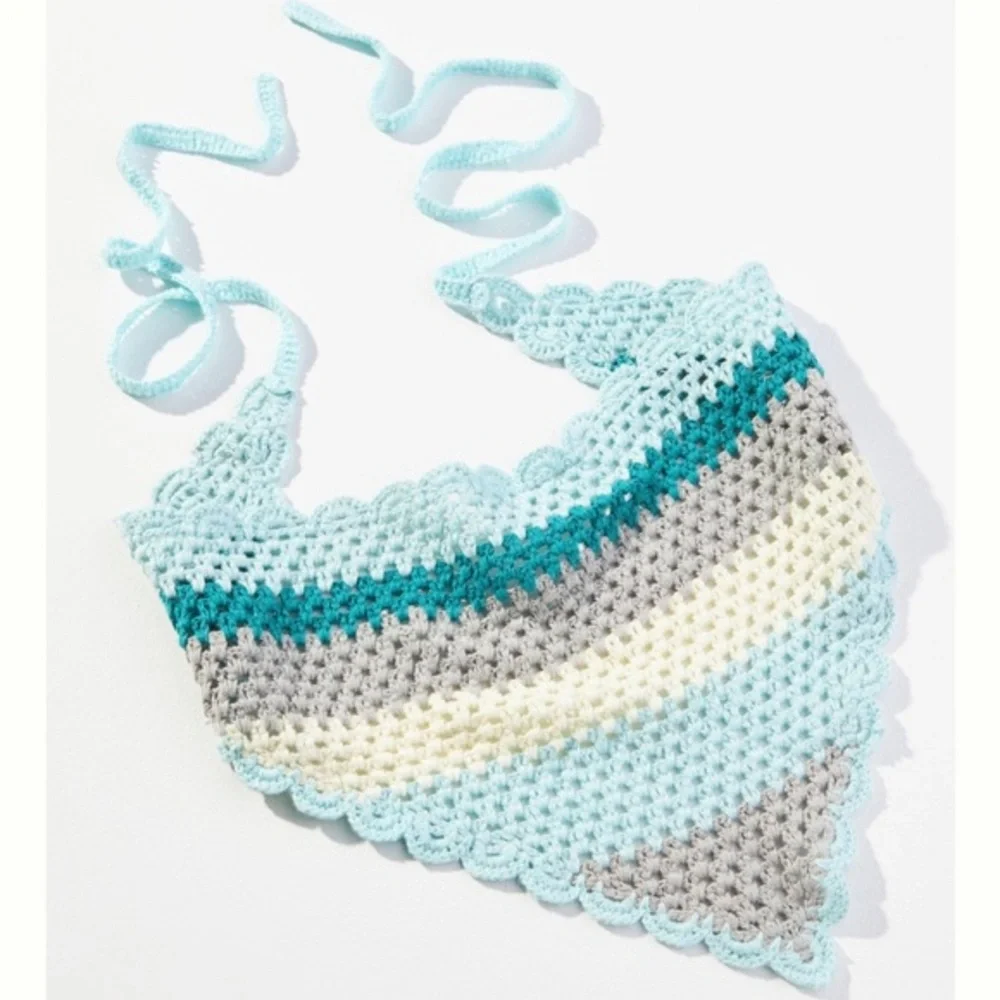 Triangle Crochet Hair Scarf